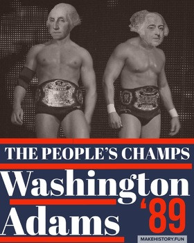 George Washington John Adams ‘89 Social Studies Classroom Poster