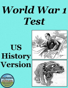 World War 1 Test for US History