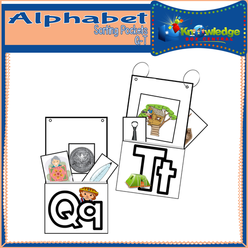 Alphabet Sorting Pockets: Q to T