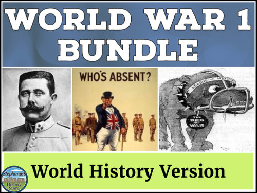 World War 1 Bundle World History Version