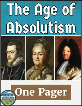 Age of Absolutism One Pager