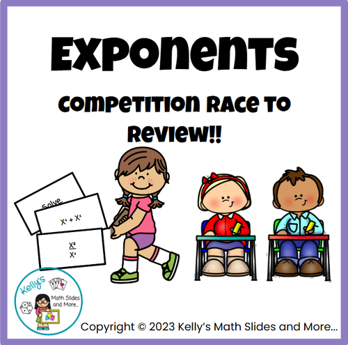 Exponent Racing Game Exponents Competition Game - Race to Reveiw - Amped Up Learning