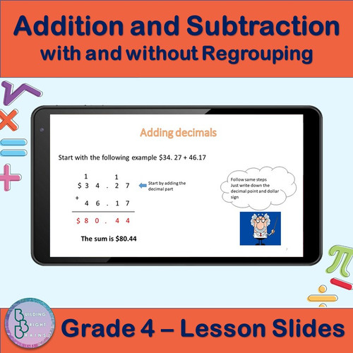 Addition and Subtraction with and without Regrouping | 4th Grade Lesson ...