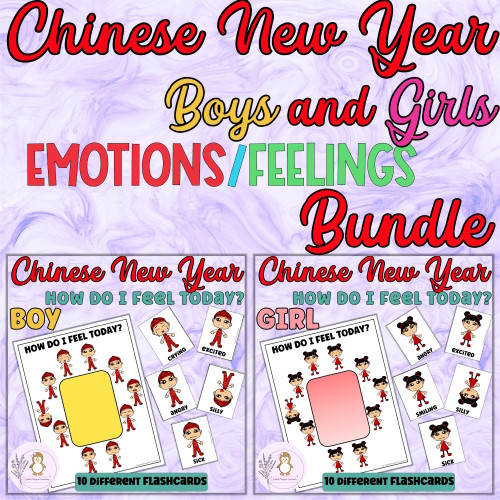 How Do I Feel Today Chinese New Years BOY/GIRL Bundle Emotions Feelings