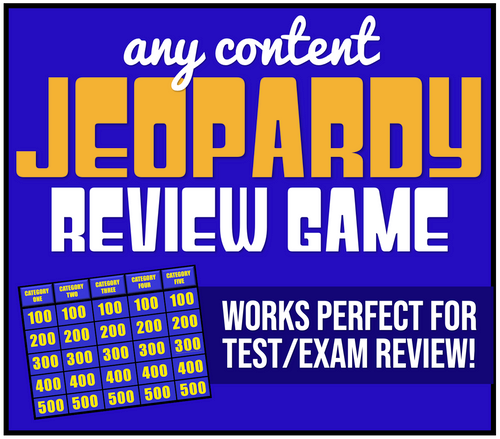 Jeopardy Review Game Amped Up Learning