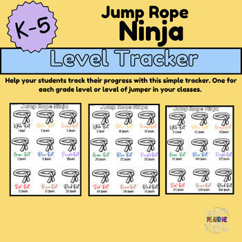 Elementary Jump Rope Ninja Pack - Amped Up Learning