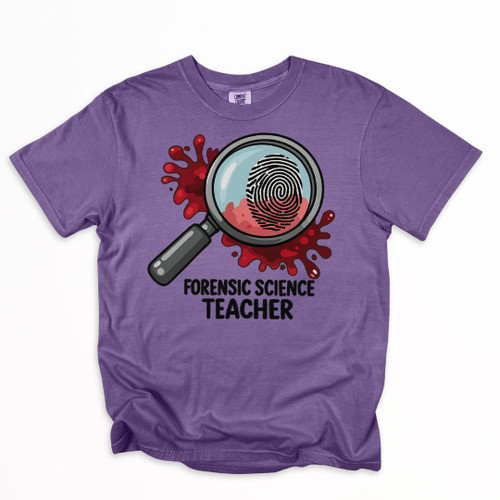 Forensic Science Merch Forensic Science Teacher - We Solve the Crimes Shirt on Comfort Colors
