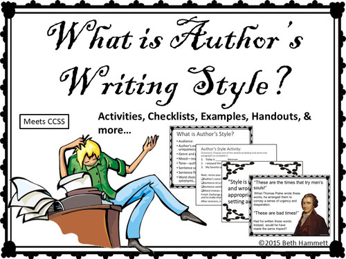 Author's Style (Upper Levels) - Amped Up Learning