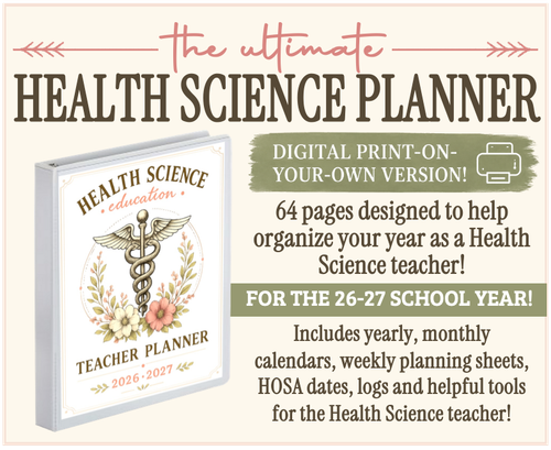 The 2026-2027 ULTIMATE Health Science Teacher Planner - Amped Up