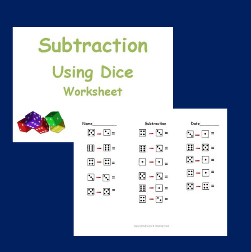 Subtracting Using Dice - Amped Up Learning