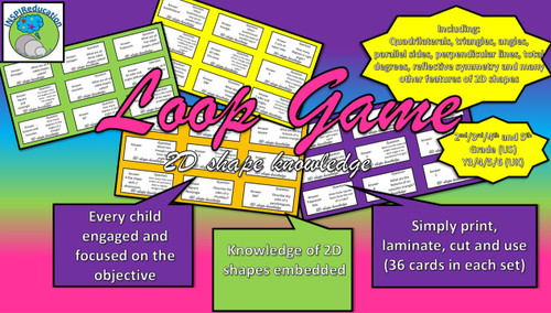2D Shape Knowledge and Properties: Loop Game -