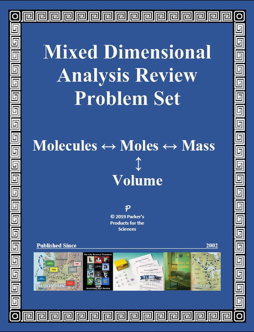 Mixed Dimensional Analysis Review Problem Set with a Key - Amped Up ...
