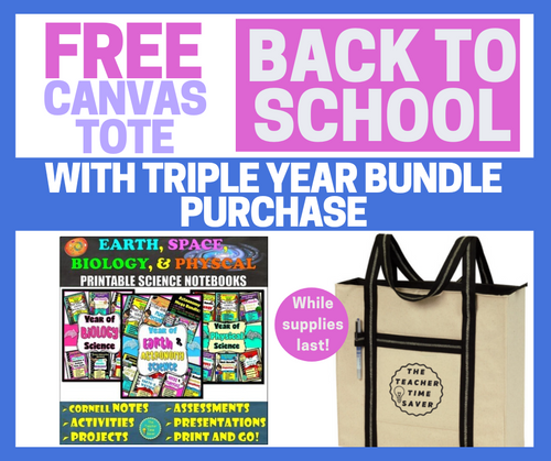 Science Interactive Notebook Three Year Bundle - Amped Up Learning