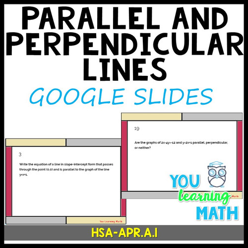 Parallel and Perpendicular Lines (writing and identifying) : Google ...