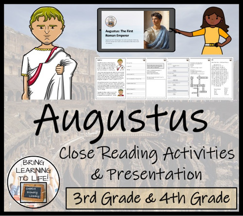 Augustus Close Reading Comprehension Activities | 3rd Grade & 4th Grade ...