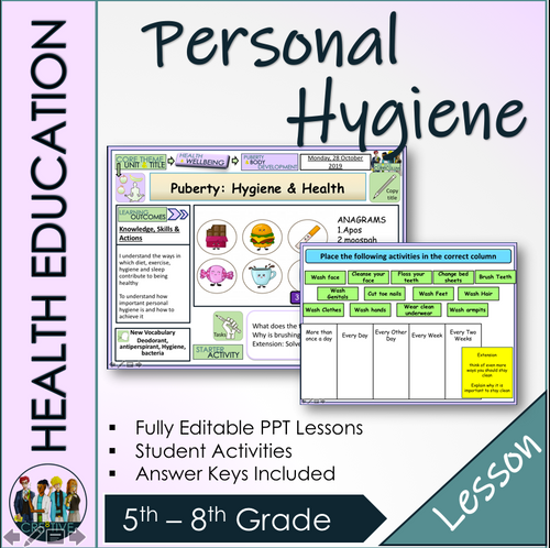puberty personal hygiene lesson amped up learning