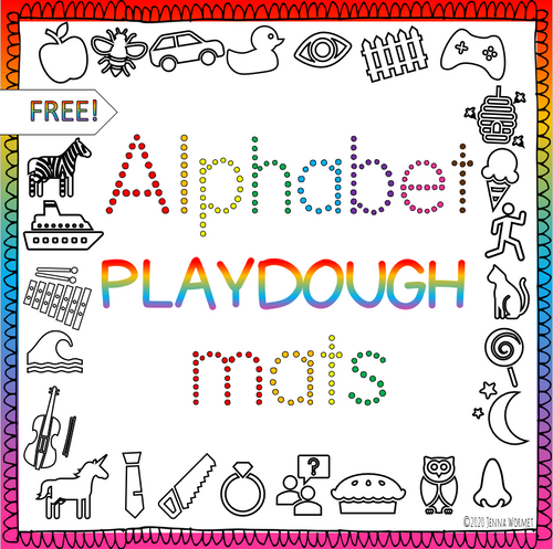 Alphabet Playdough Mats - Miss Kindergarten