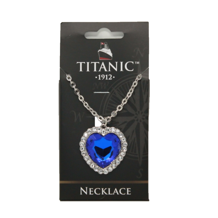 TITANIC HEART OF THE OCEAN NECKLACE