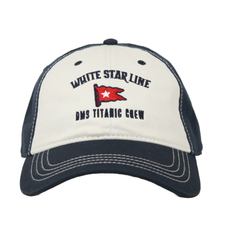 CAP Navy/wht front  with stitching /WSL Flag/Titanic CREW