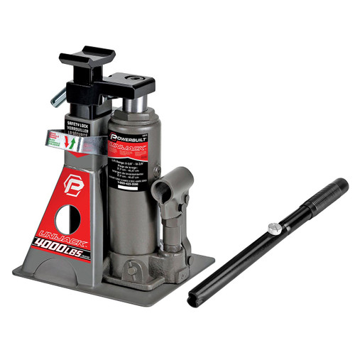 Powerbuilt 2-ton Unijack Combination Hydraulic Bottle Jack & Jackstand In One
