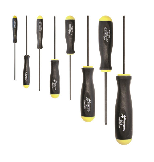 Bondhus Balldriver Sae Hex Ball End Screwdrivers .050" To 5/32" (6 Piece)