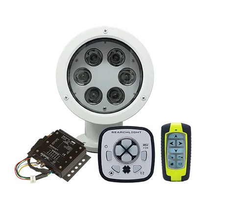 Acr Rcl50 Led Searchlight Wired And Wireless Controls White Housing 12/24vdc