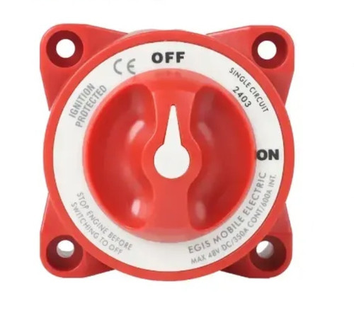 Egis 2403 E-series 350a  Battery Switch Off/on