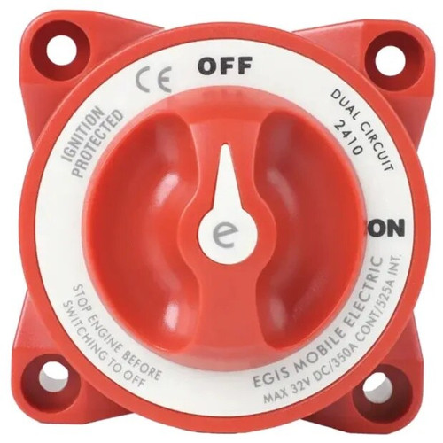 Egis 2410 E-series 350a Dual Circuit Battery Switch Off/on