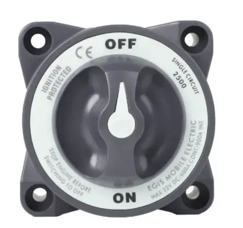 Egis 2500 Heavy Duty-series 600a  Battery Switch Off/on