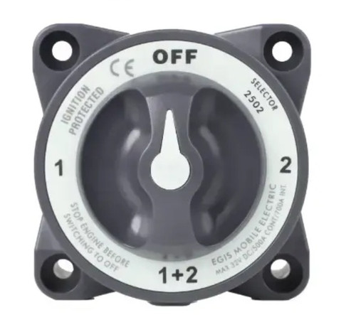 Egis 2502 Heavy Duty-series 600a  Battery Selector Switch Off/1/both/2