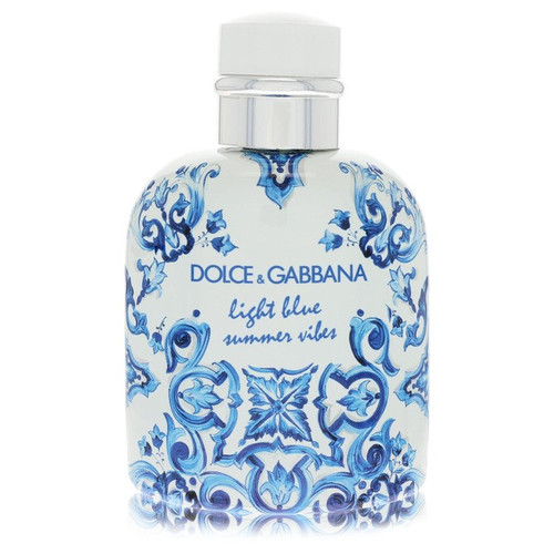 Dolce & Gabbana  Light Blue Summer Vibes by Dolce & Gabbana Eau De Toilette Spray (Tester) 4.2 oz for Men for Fragrances for Men