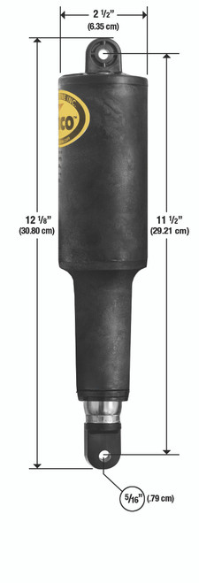 Lenco 2 1/4in Stroke Standard 101 Actuator 5/16in 12v