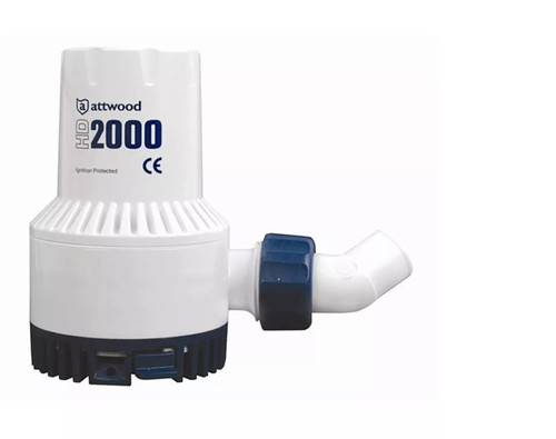 Attwood Heavy Duty Hd2000 24vdc 3.5  Amp Bilge Pump