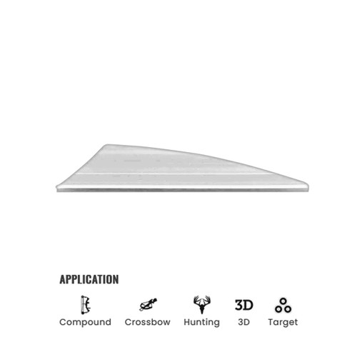 Tac Vanes Driver 2.25 Vane - White (36 Pack)