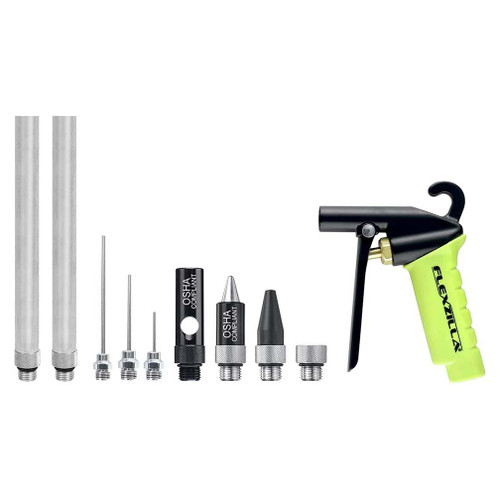 Flexzilla X1 Blow Gun Kit Zillagreen (10-piece)