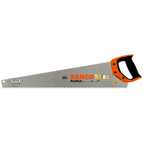 Bahco 24" Profcut Timber Hand Saw For Timber/wet/tanalised Wood
