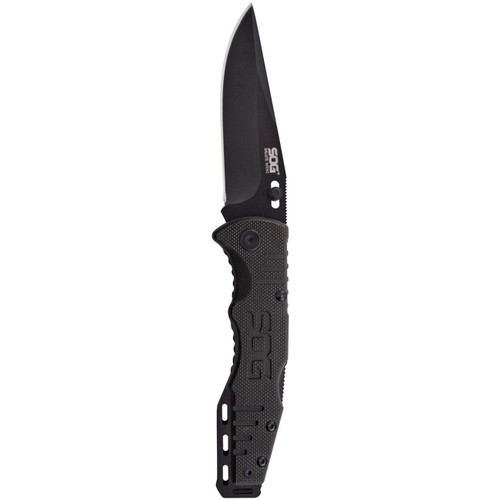 Sog Salute Mini 3.1″ Folding Knife (black Oxide)