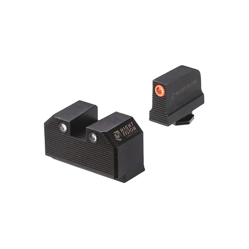 Night Fision Perfect Dot Night Sight Set  Optic Co-witness Height Orange Front/blank Square Rear