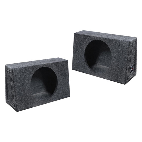 Qpower Qbomb Single 12" Empty Woofer Box Mounts Behind Seat