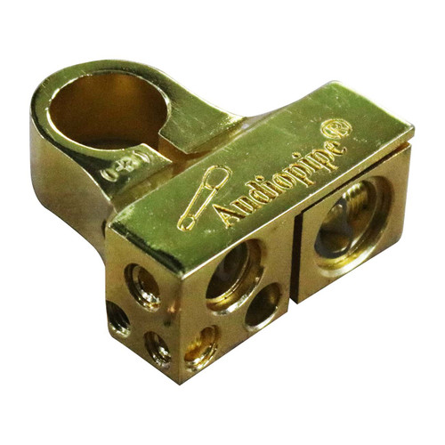 Audiopipe Gold Plated Battery Terminal Positive - Multi-feed