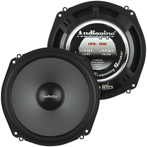 Audiopipe Shallow Mount 7 Low Mid Frequency Speaker (pair)