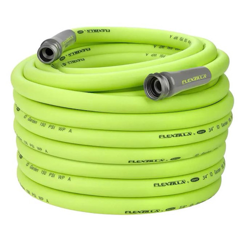 Flexzilla Garden Hose 3/4" X 100' 3/4" - 11 1/2 Ght Fittings Zillagreen