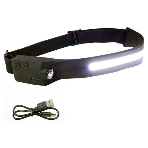 Installation Solution Premium Rechargeable Head Lamp - 350 Lumens Max Output
