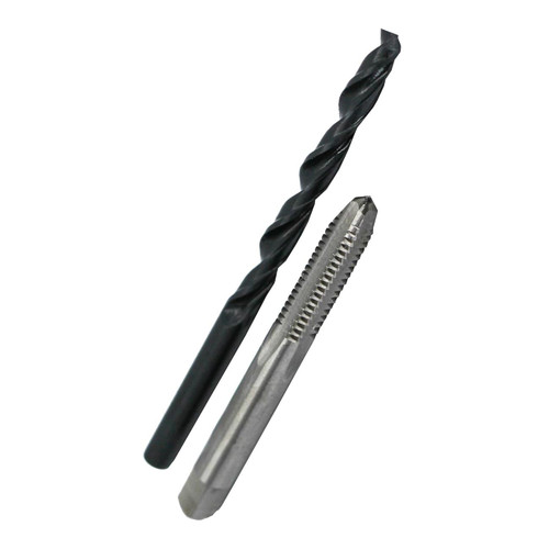 Drill America 3/8"-24 Unf Hss Plug Tap And Q Hss Drill Bit Kit In Storage Pouch