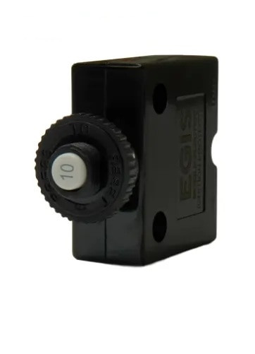Egis Push Button Panel Mount Circuit Breaker Spade Terminals 10 Amp Retail Pack