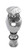 Lewmar Power Grip Knob Stainless Steel With Rim Clamp