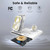 PowerGlow - Jabees PowerGlow 4 - In - 1 Foldable Wireless Charging Station with LED Night Light - Cool Brand Designs