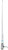 Shakespeare 5101 White 8ft 6db Vhf Antenna Chrome Ferrule 15ft Rg58 Cable