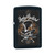 *218skeleton* Zippo 80196 Windproof Lighter Lucky Bastard Skull Black Matte