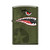 *221noseart* Zippo 22ci413623 Windproof Lighter Fighter Plane Nose Art "shark Teeth" Matte Green